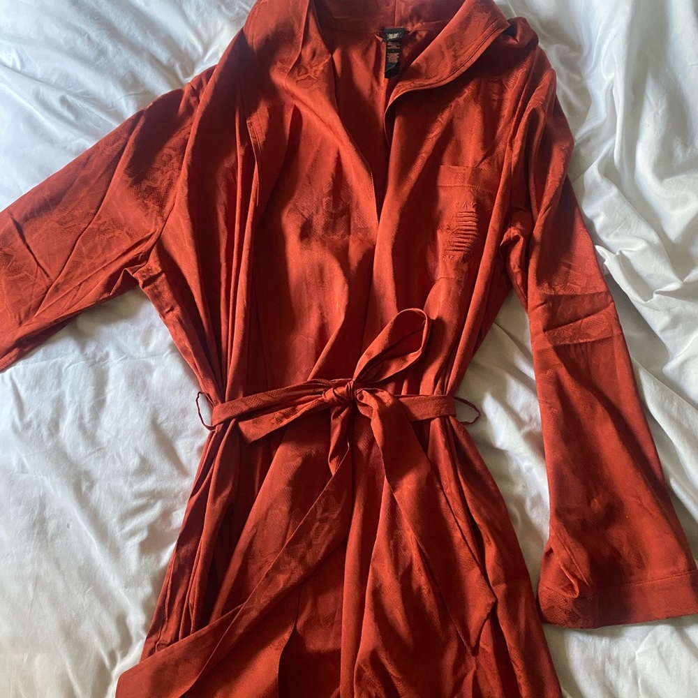 Savage x Fenty Burnt Orange Snakeskin Robe